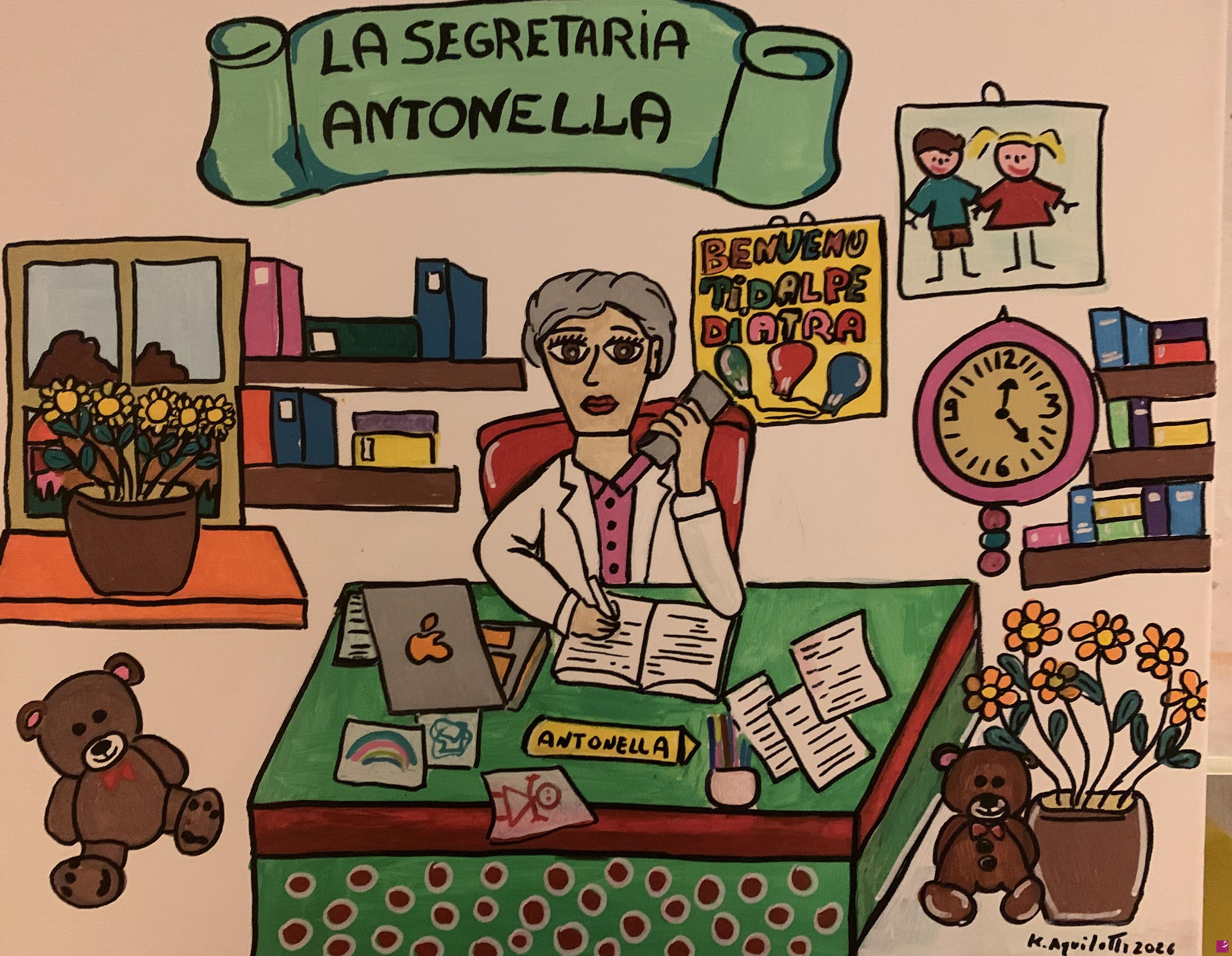 quadri in vendita online - Le professioni : la segretaria