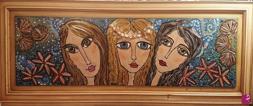 quadri in vendita online - Le ragazze al mare 2019 