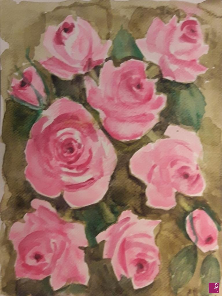 quadri in vendita online - Le rose 