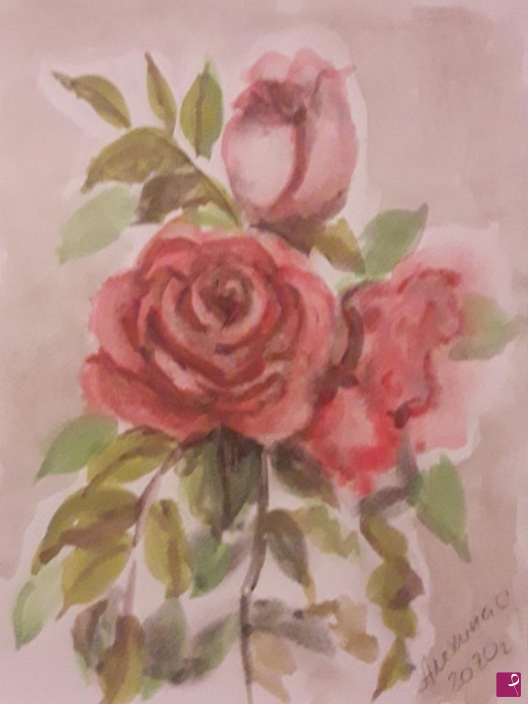 quadri in vendita online - Le rose