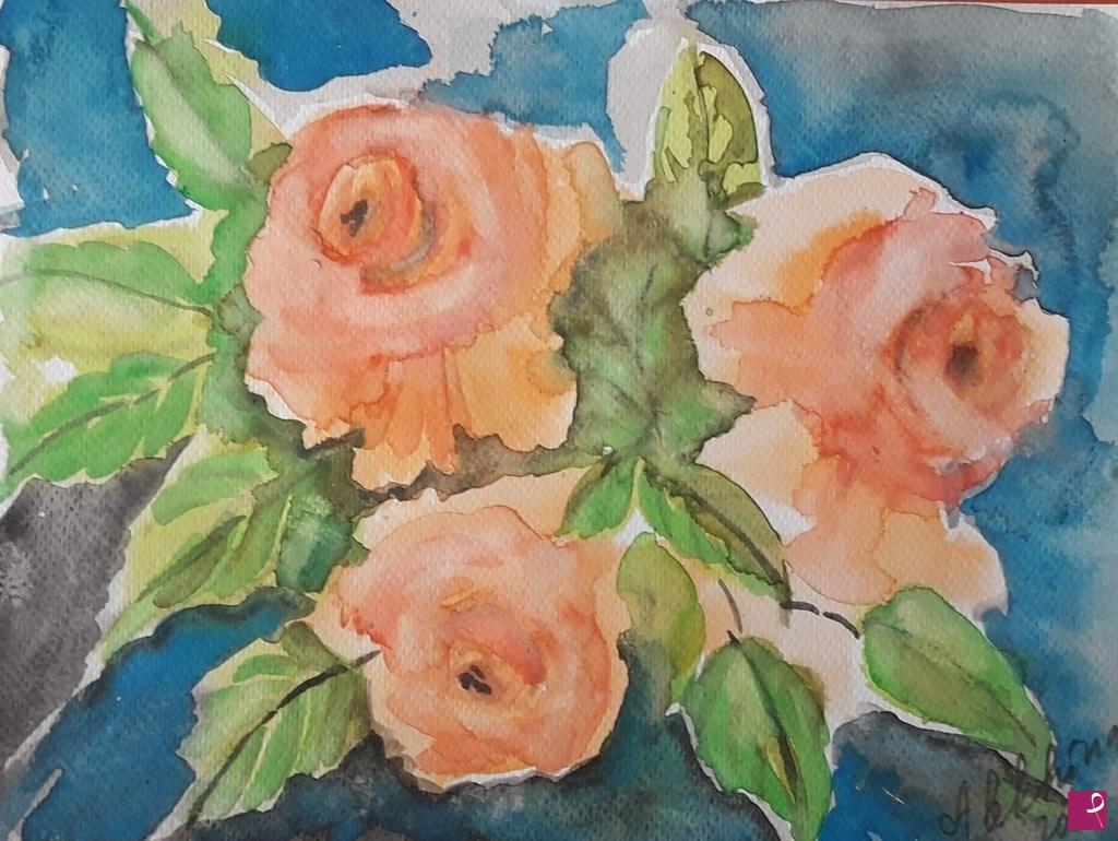 quadri in vendita online - Le rose
