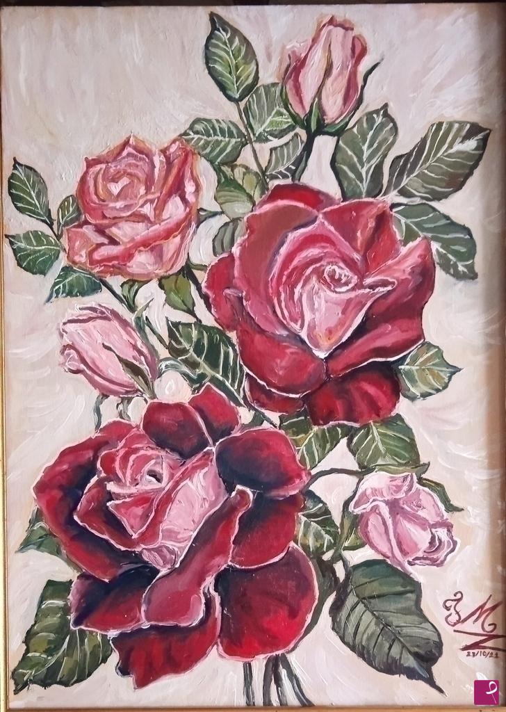 quadri in vendita online - Le rose