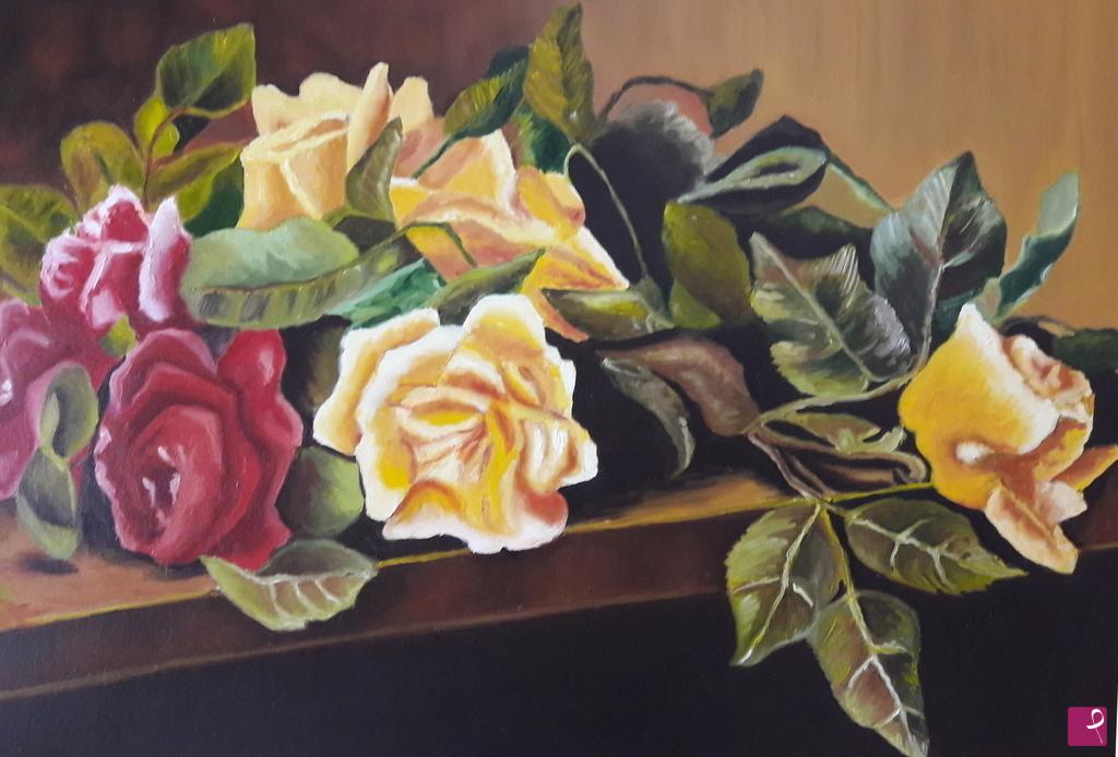 quadri in vendita online - Le rose
