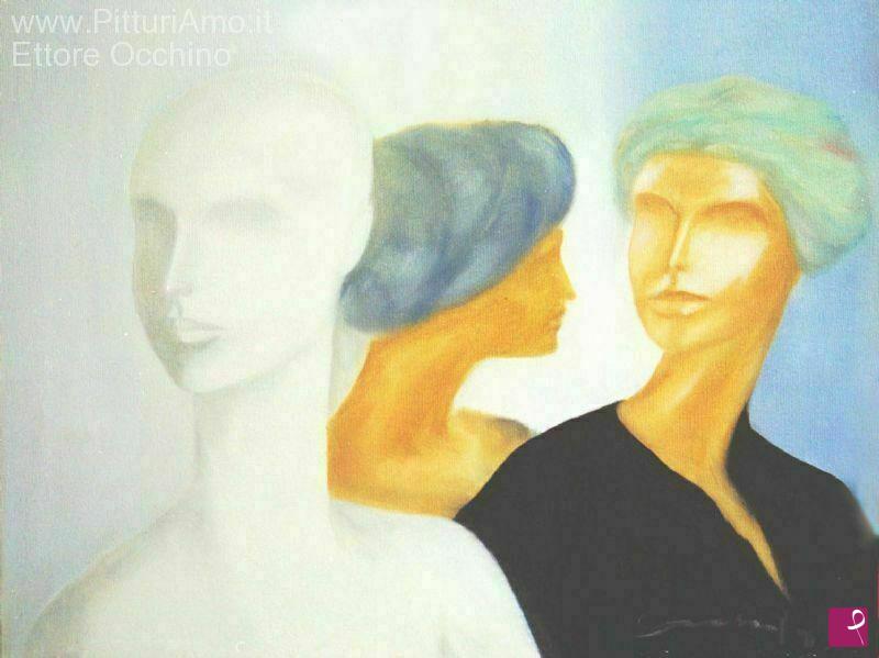 quadri in vendita online - Le tre amiche