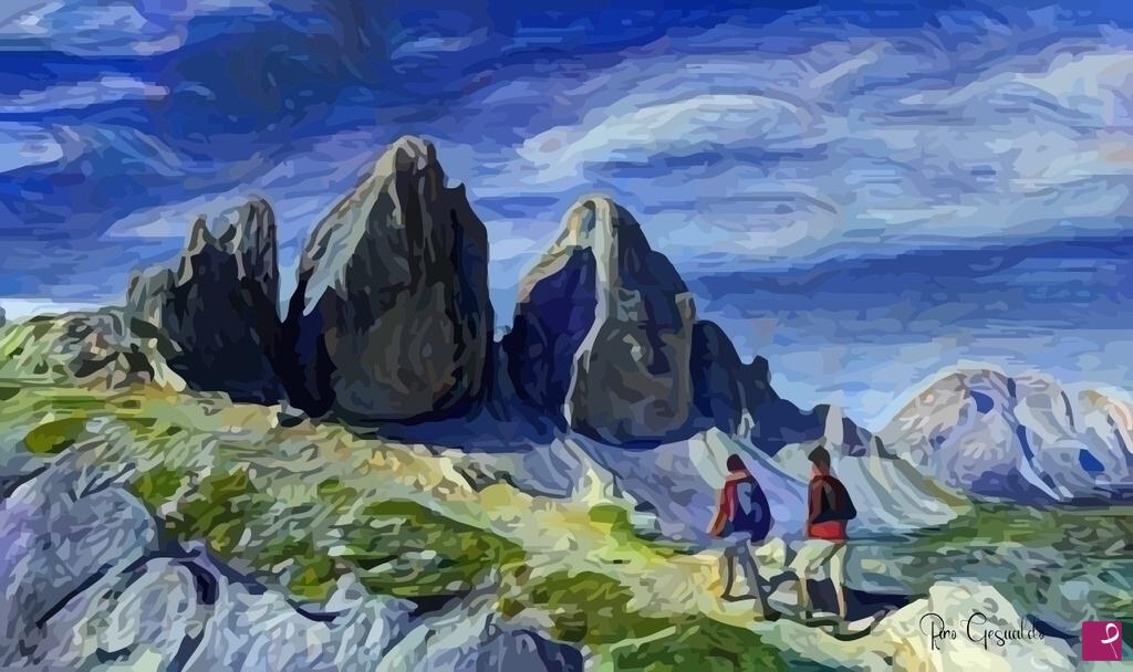 quadri in vendita online - le tre cime di Lavaredo