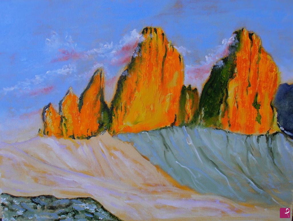 quadri in vendita online - le tre cime di Lavaredo (Dolomiti)