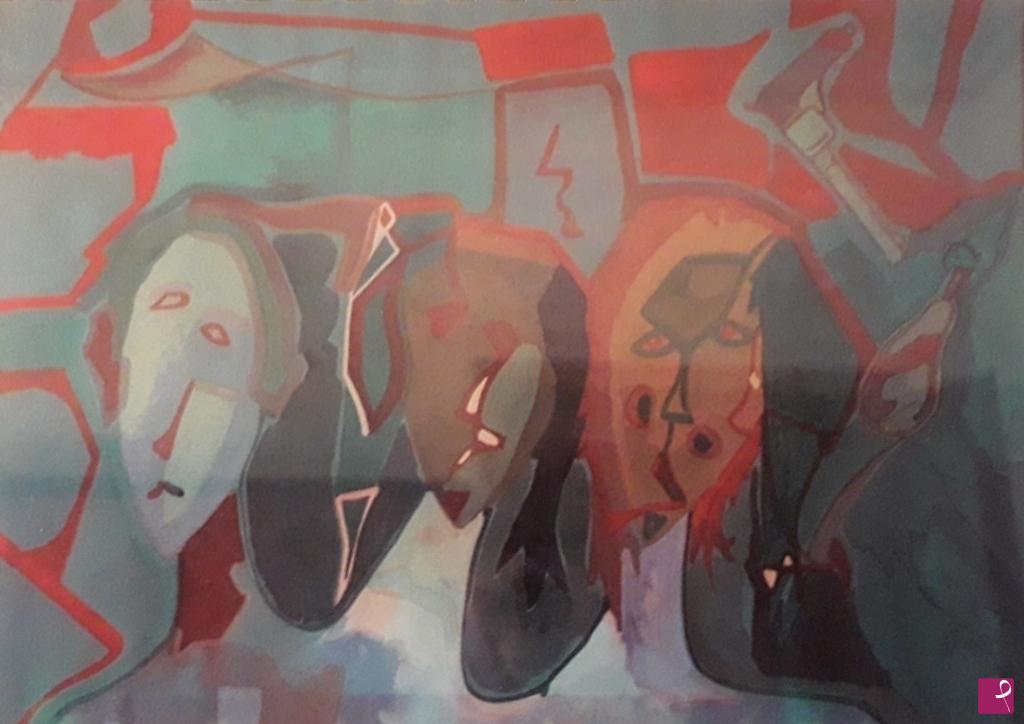 quadri in vendita online - Le tre donne - 1974