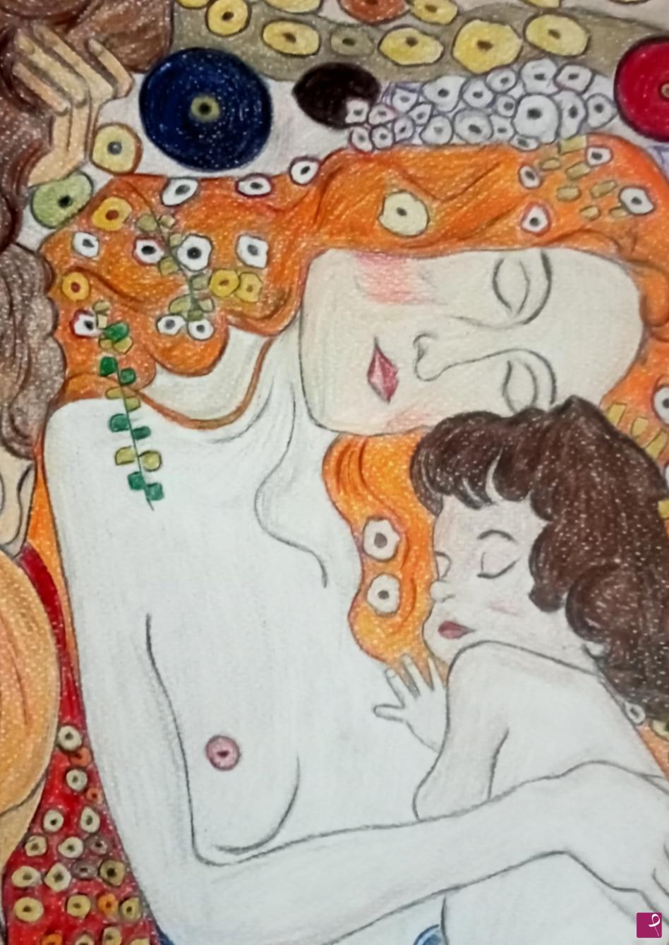 quadri in vendita online - "Le tre età della donna"(dettaglio)