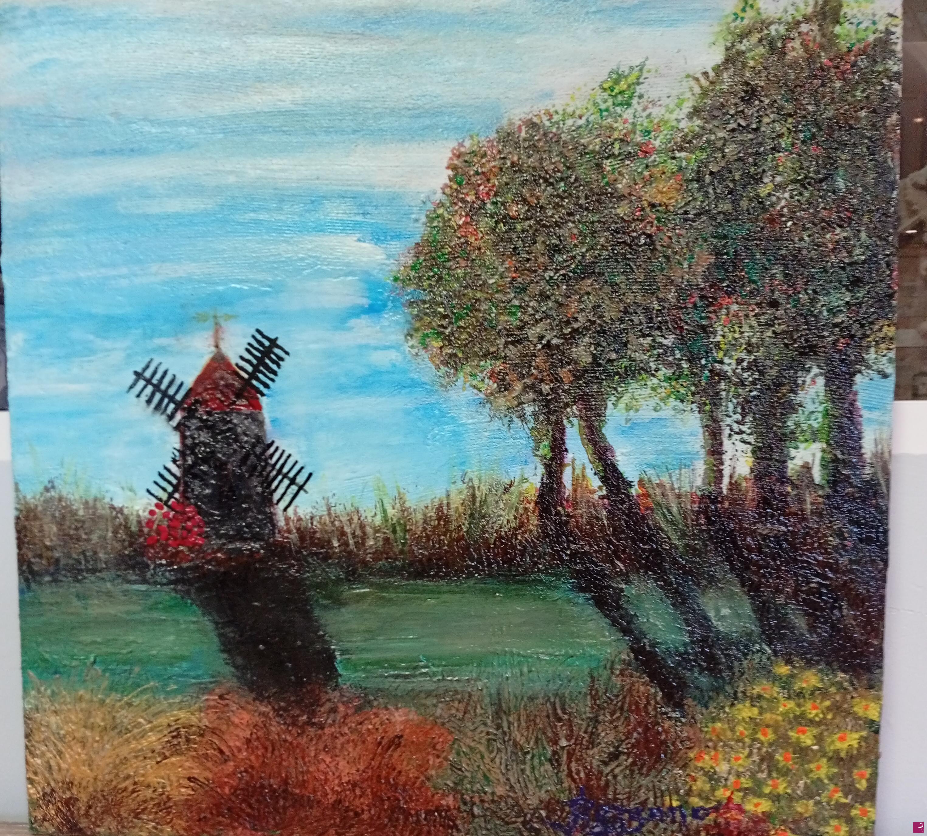 quadri in vendita online - Le vieux moulin