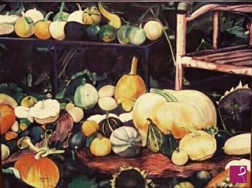 quadri in vendita online - Le Zucchine - Olio su Tela 35X50 cm.