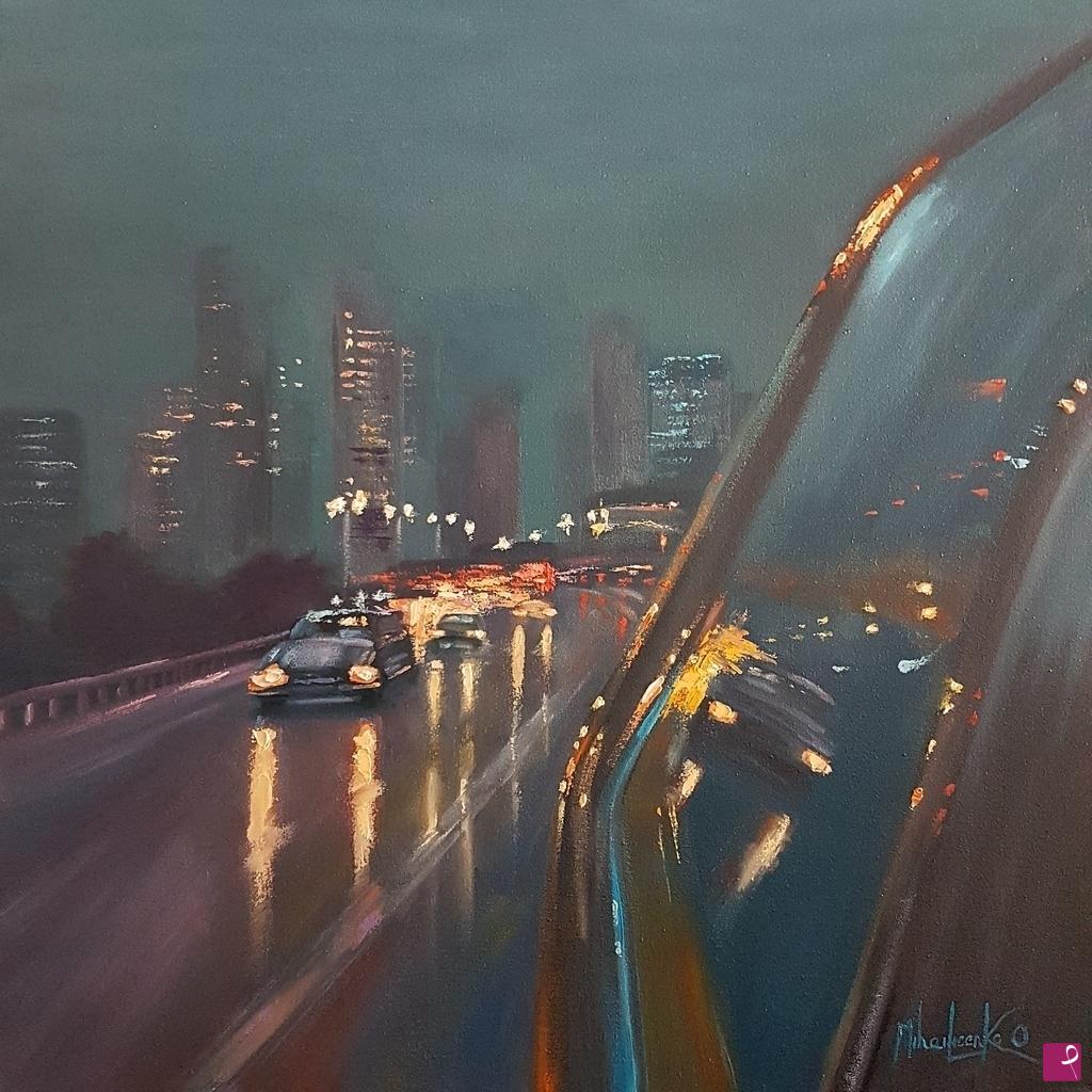 quadri in vendita online - Leaving The City