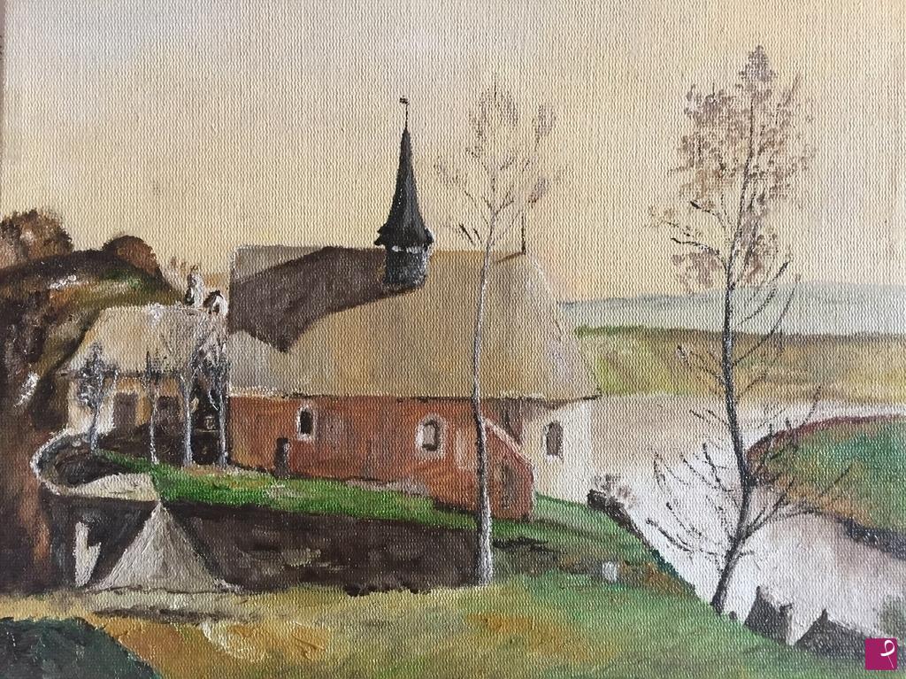 quadri in vendita online - L'Eglise de Rolleboise 