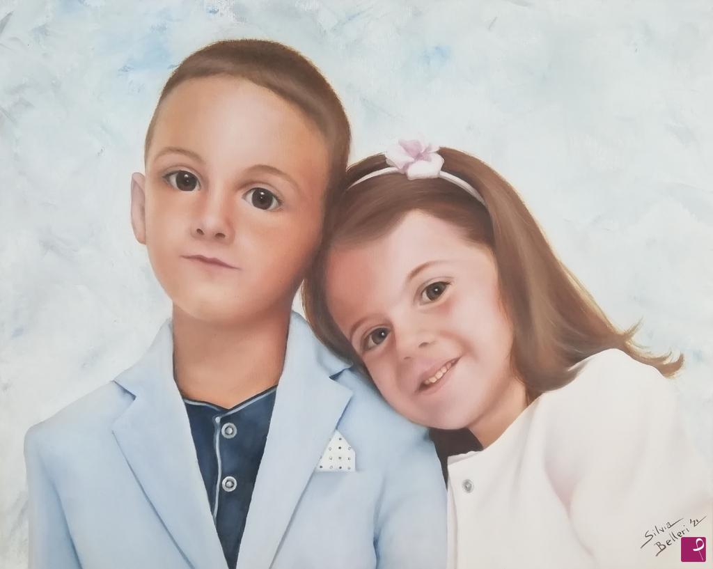 quadri in vendita online - Leonardo ed Emma 