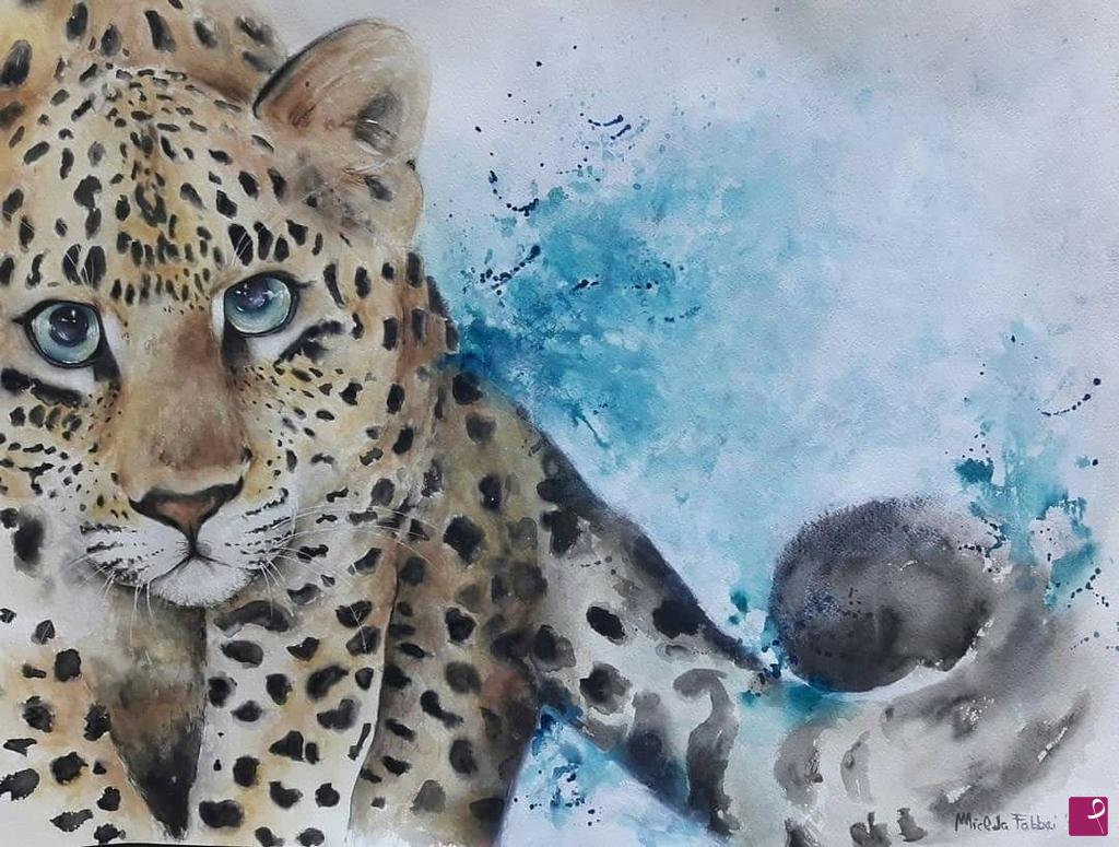 quadri in vendita online - Leopardo