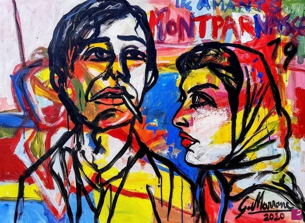 quadri in vendita online - "Les amants"