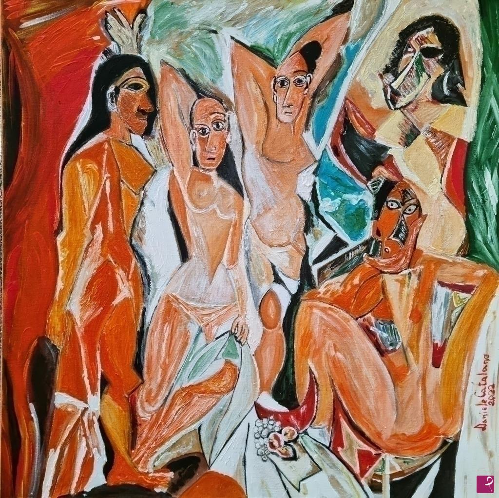 quadri in vendita online - Les demoiselles d’Avignon 
