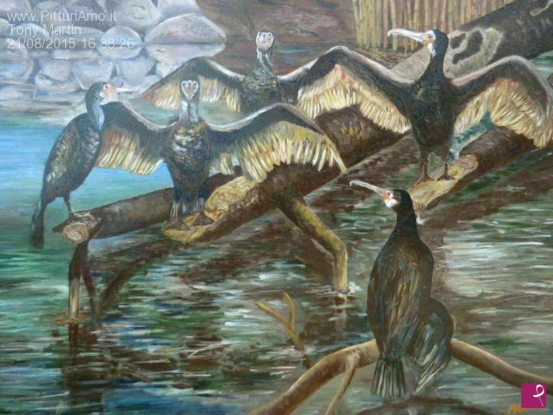 quadri in vendita online - LES DEMOISELLES DU FLEUVE