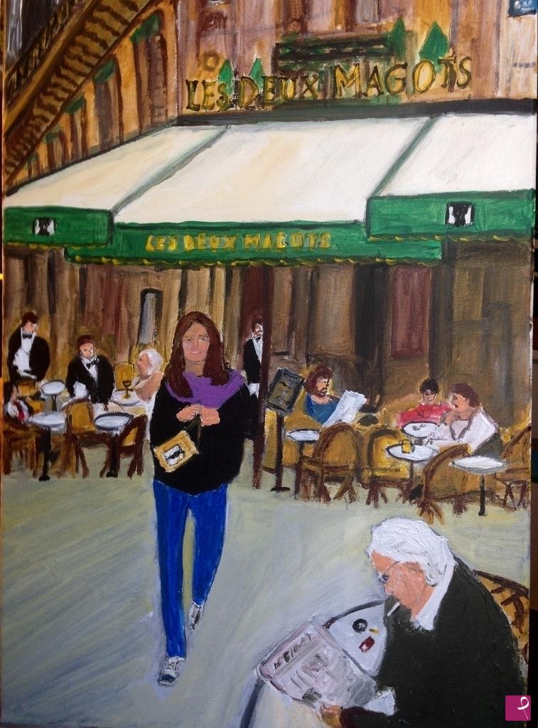 quadri in vendita online - LES DEUX MAGOTS
