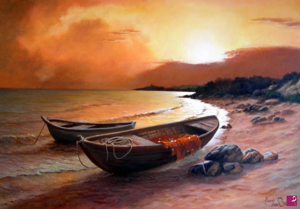 quadri in vendita online - L'eterno fascino del tramonto