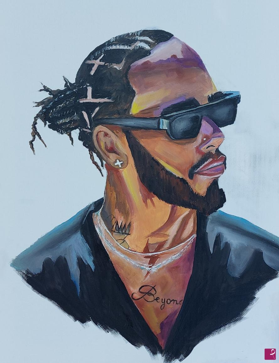 quadri in vendita online - Lewis Hamilton