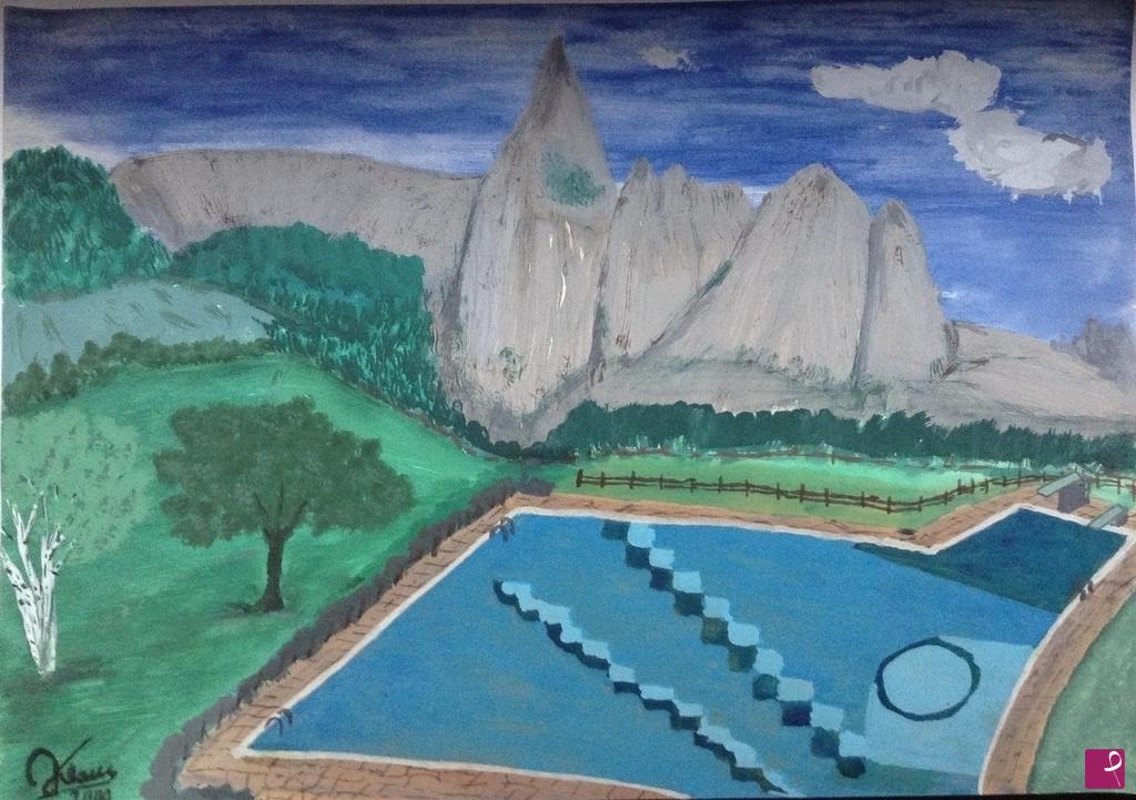 quadri in vendita online - Lido in montagna