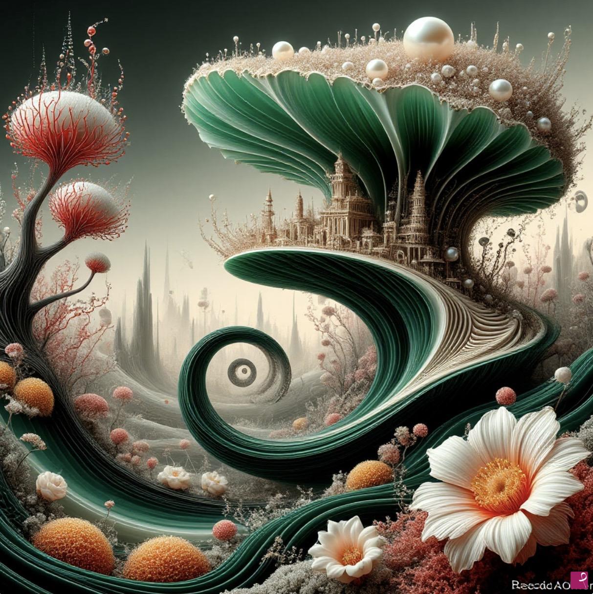 quadri in vendita online - Life on a flower