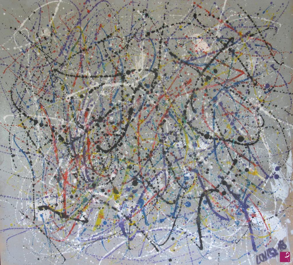 quadri in vendita online - Life on screen Pittura pezzo unico originale autentica grande quadro astratto