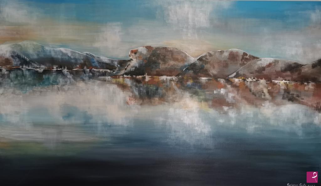 quadri in vendita online - Light abstract landscape