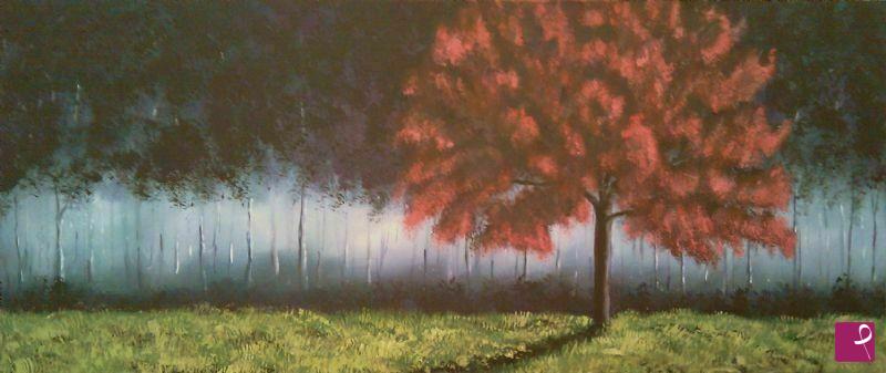 quadri in vendita online - LIGHT OVER THE TREE