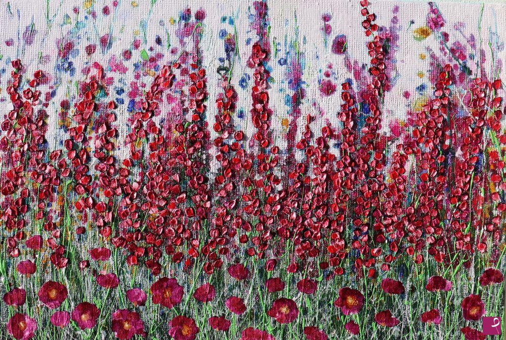 quadri in vendita online - light pink garden
