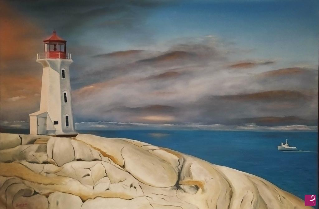quadri in vendita online - Lighthouse peggy's point