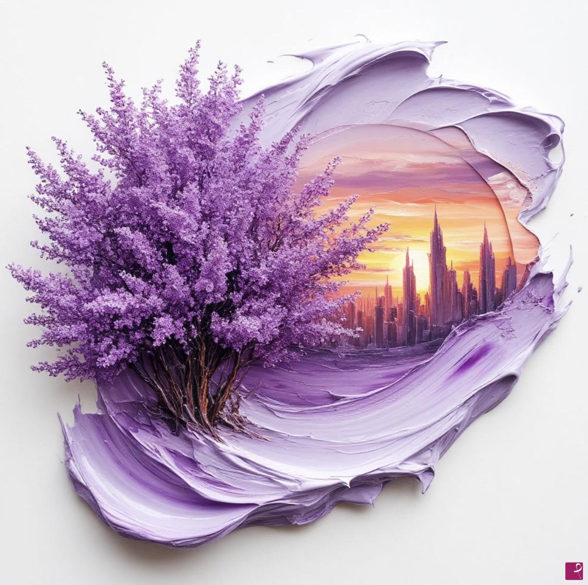quadri in vendita online - Lilac bush