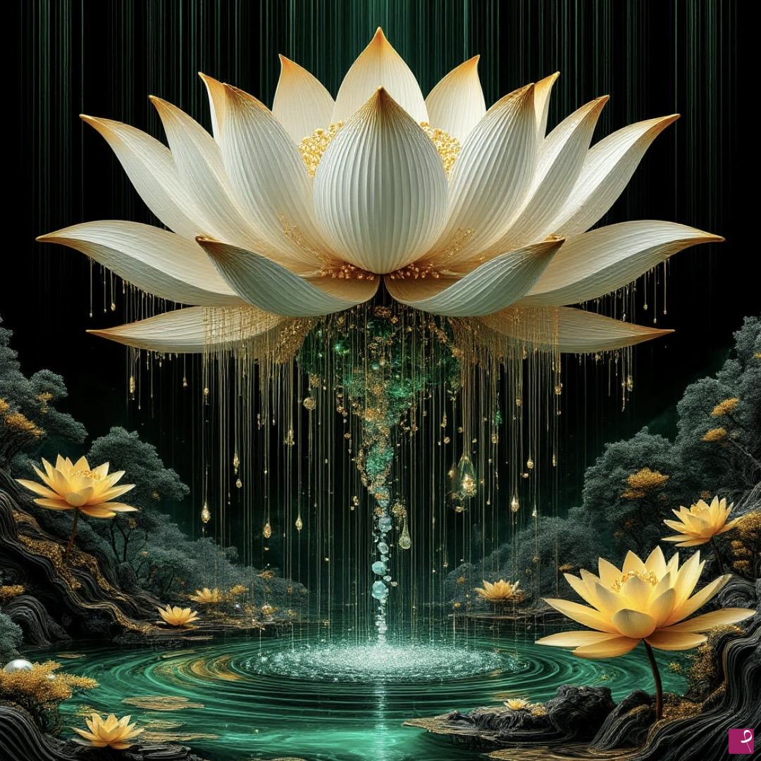 quadri in vendita online - Lily after the rain