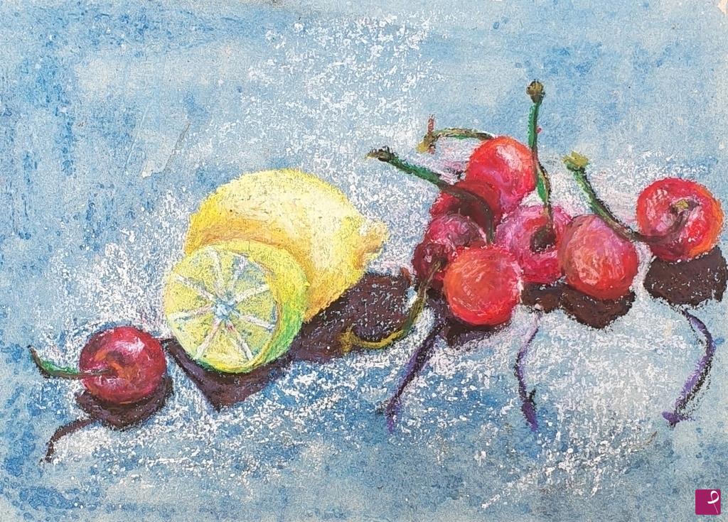quadri in vendita online - Limoni e ciliege.