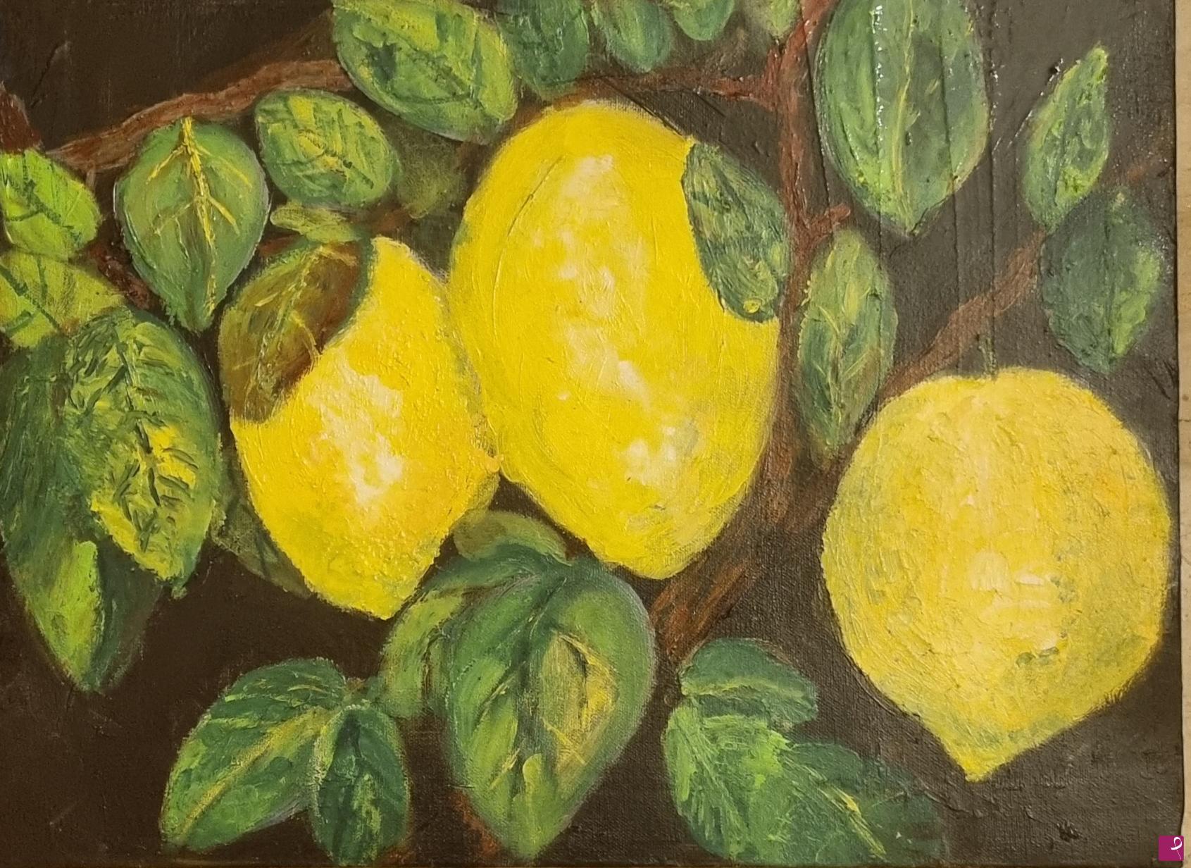 quadri in vendita online - Limoni mediterranei