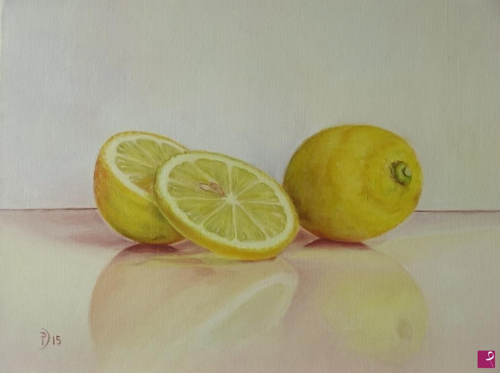 quadri in vendita online - Limoni riflessi