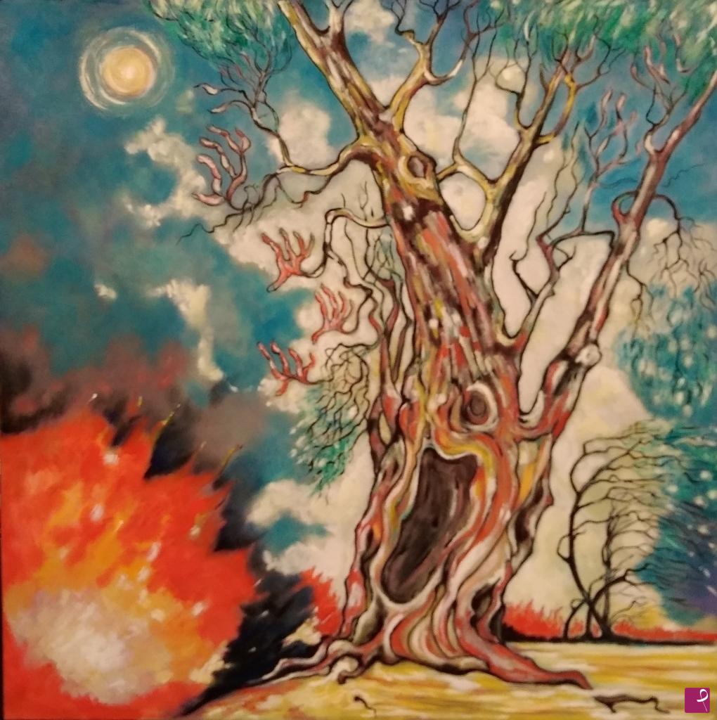 quadri in vendita online - L'incendio
