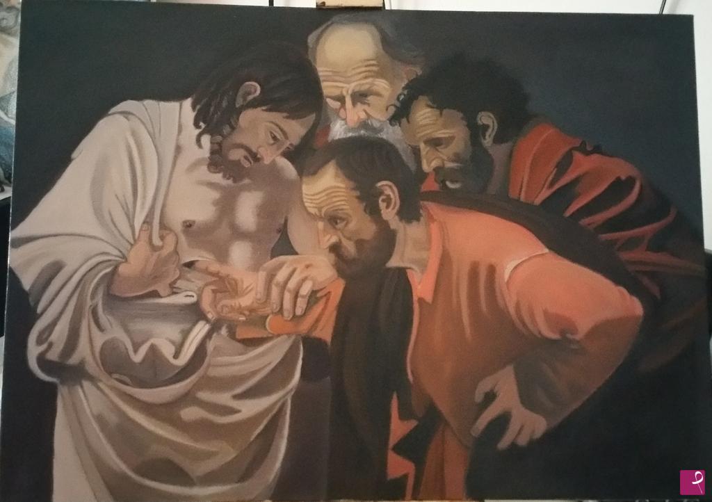 quadri in vendita online - L'incredulità di San Tommaso