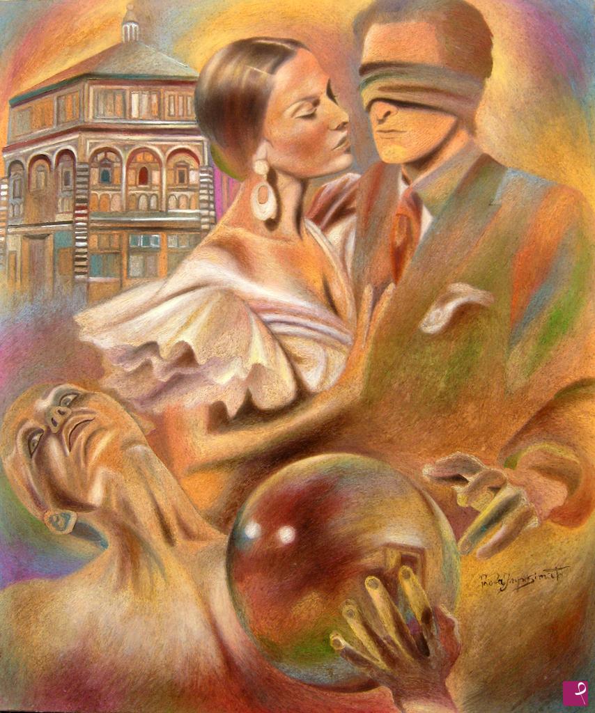 quadri in vendita online - L'INDOVINO  -  THE FORTUNE TELLER