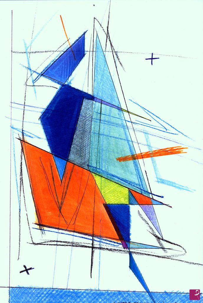 quadri in vendita online - linear transformation 01 - sketch 02