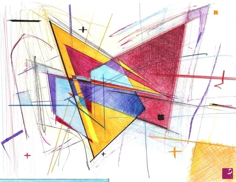 quadri in vendita online - linear transformation 04 - sketch 01