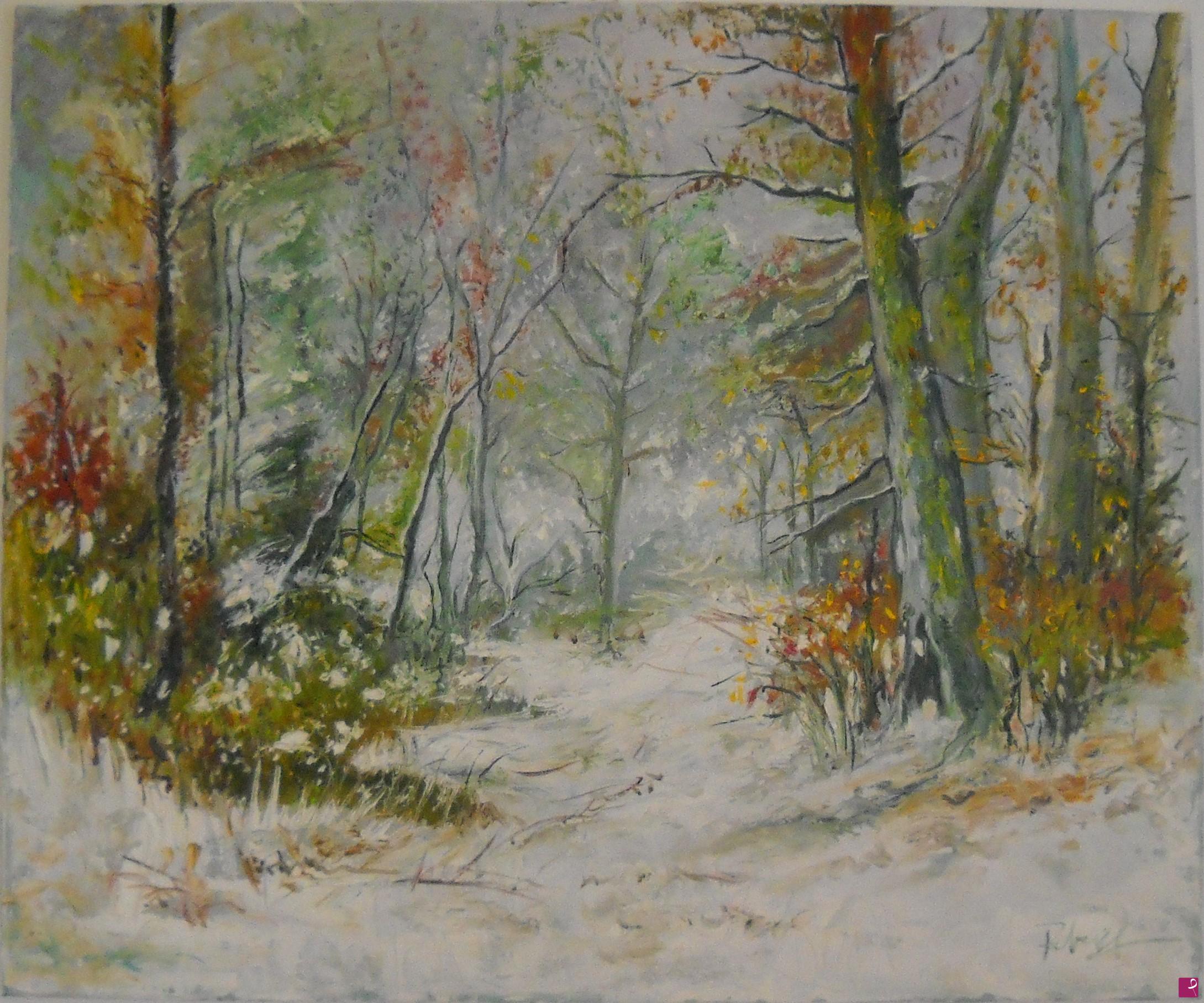 quadri in vendita online - L'inverno in montagna 
