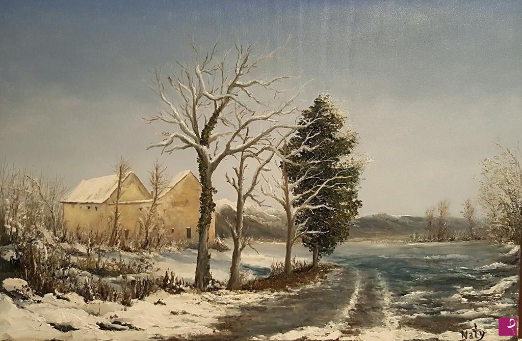 quadri in vendita online - "L'inverno nell' 79"