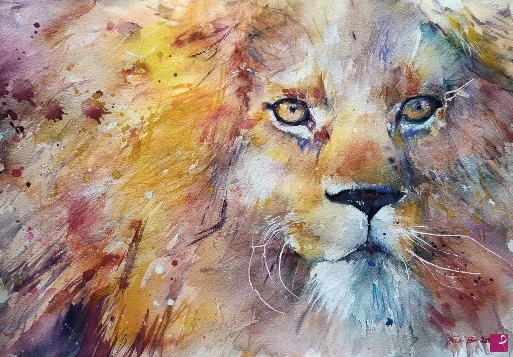 quadri in vendita online - Lion