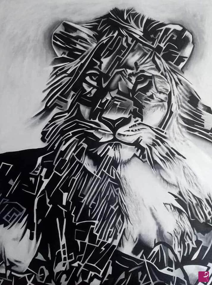 quadri in vendita online - Lion 