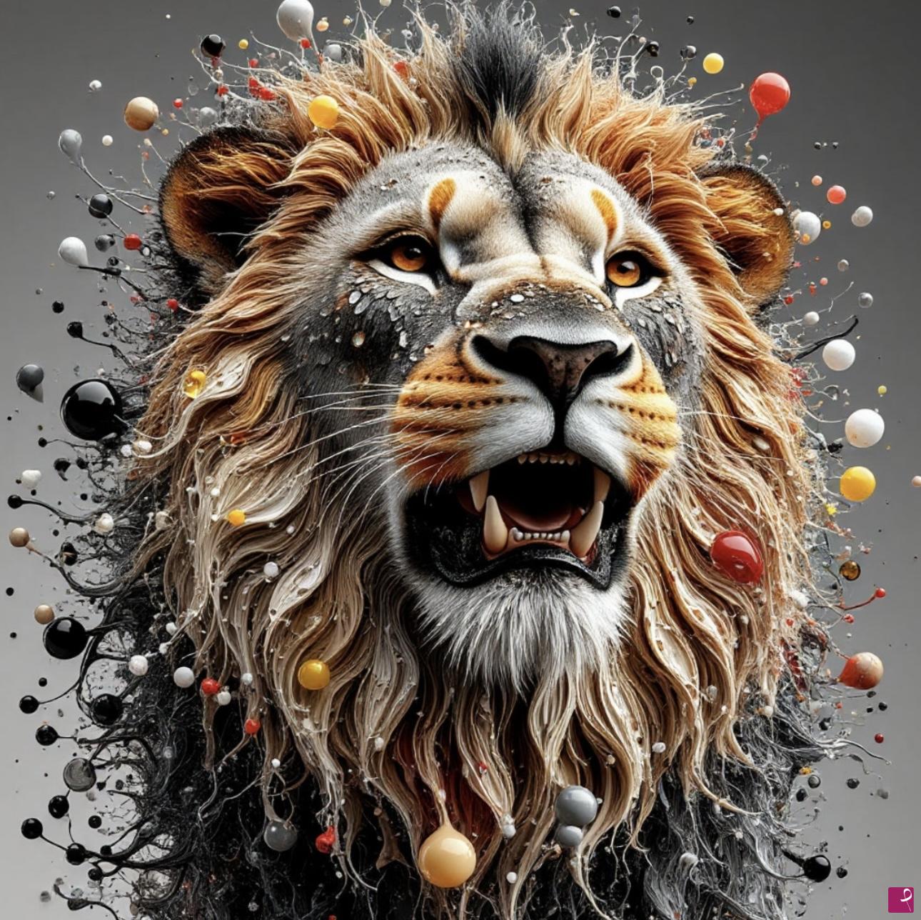 quadri in vendita online - Lion