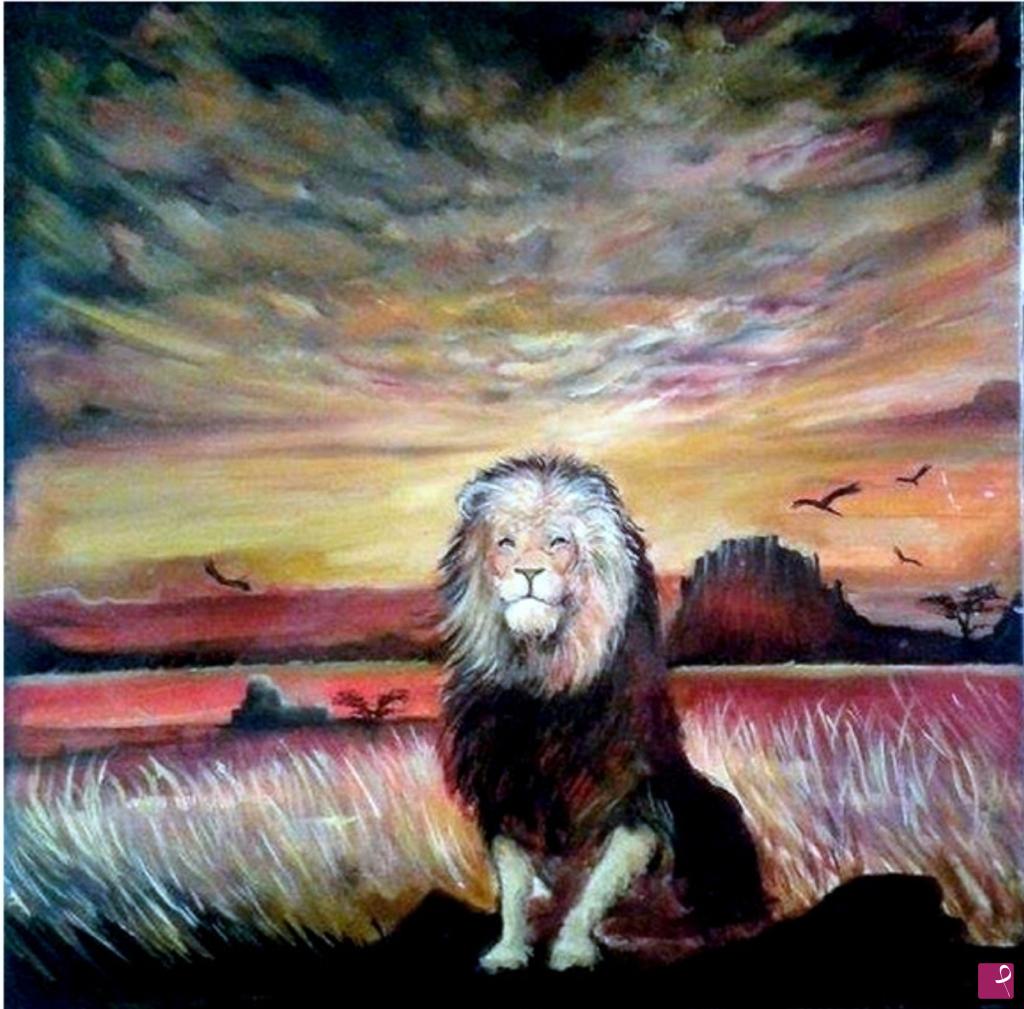 quadri in vendita online - Lion