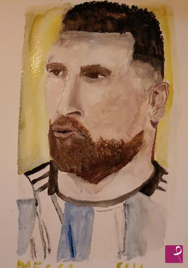 quadri in vendita online - Lionel Messi, Calcio mondiali 2022