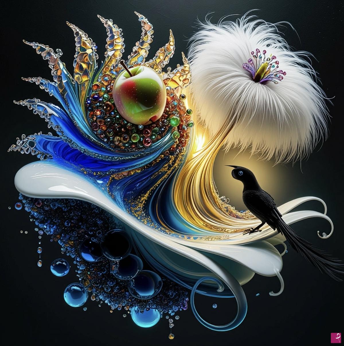 quadri in vendita online - liquid glass collage