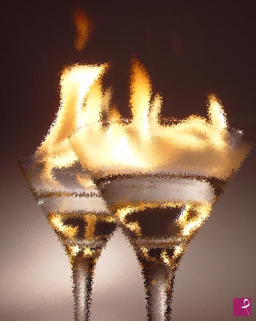 quadri in vendita online - Liquore fiammante